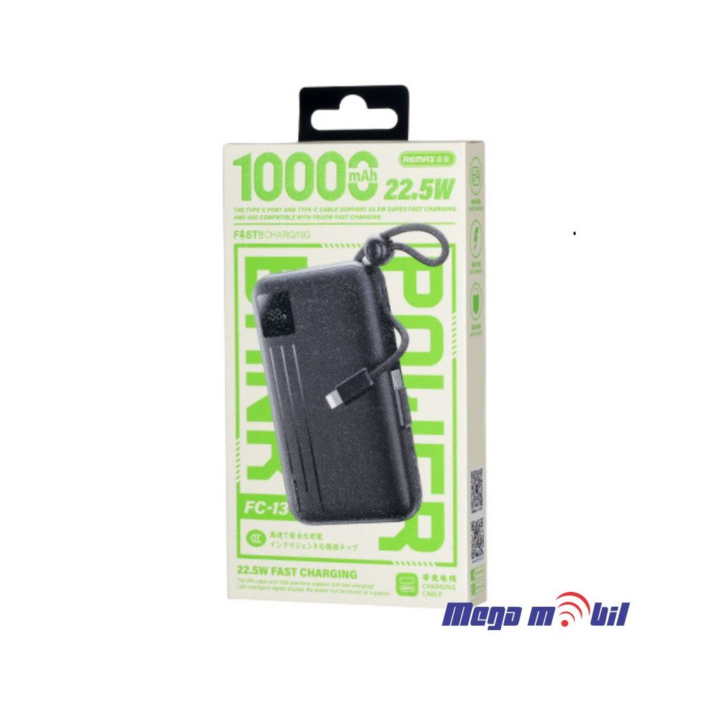 Baterija eksterna 10000mAh REMAX FC-13 FAST 22.5W black